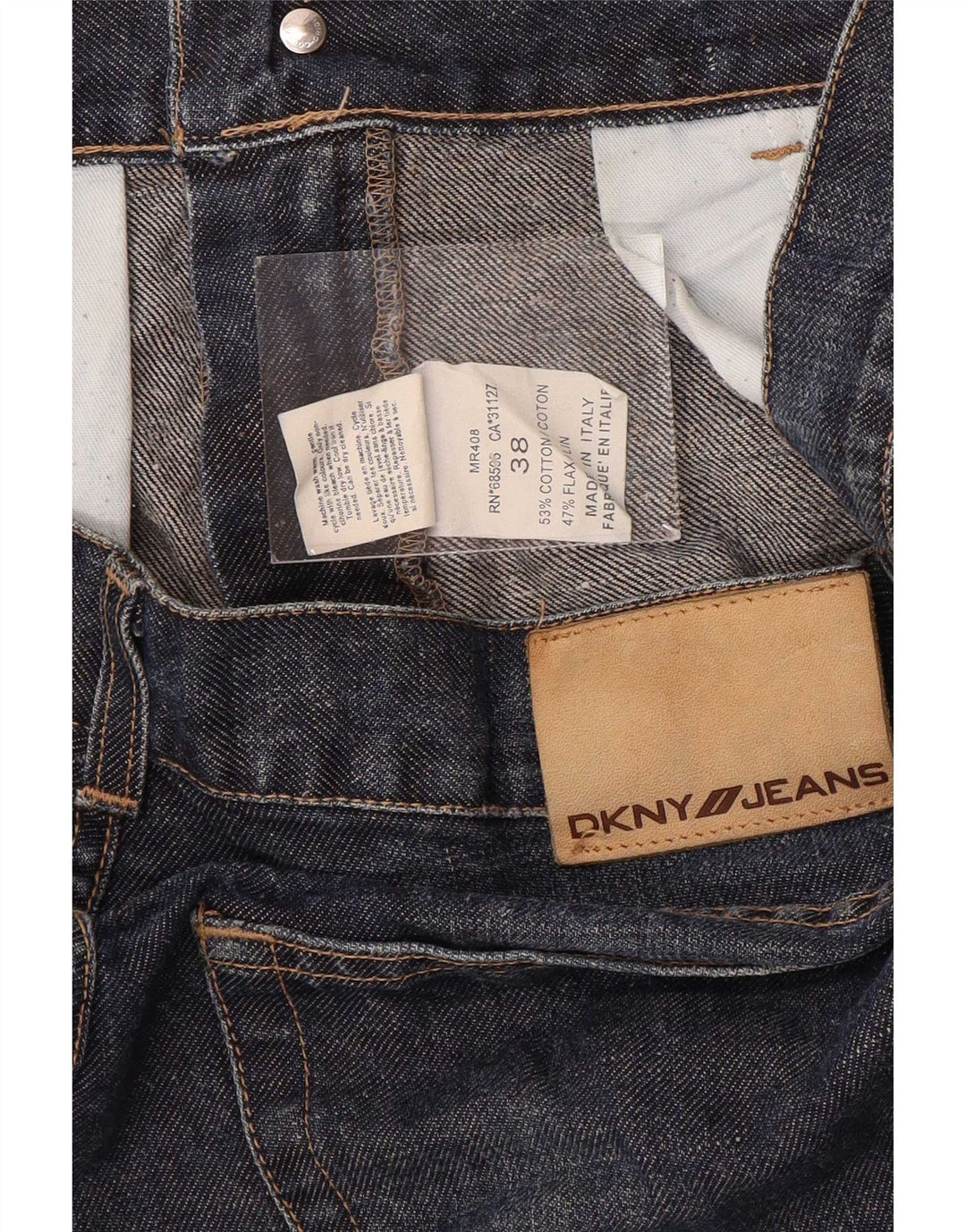 Мужские прямые джинсы Dkny W38 L31 темно-синие, хлопок