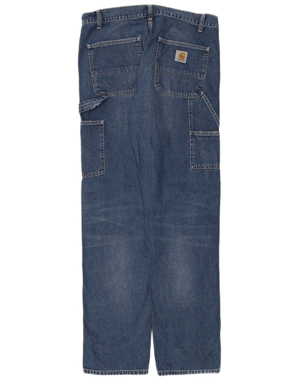 Мужские прямые джинсы Carhartt Wip Cargo W34 L34, синий хлопок