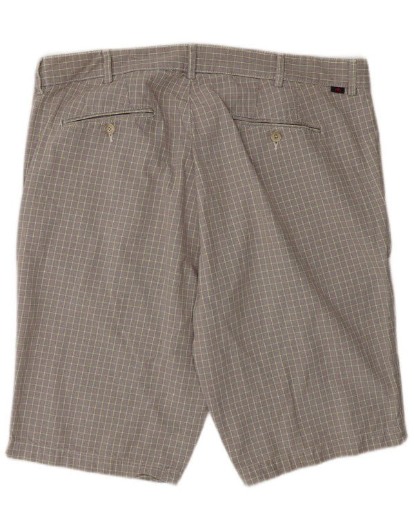 Мужские шорты чинос Kappa Perfect Fit IT 56 3XL W40 Серые, хлопковые в клетку