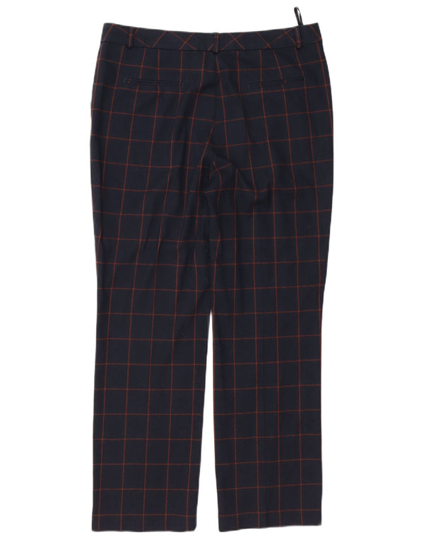 Женские костюмные брюки MARKS & SPENCER UK 14, большие W34 L28, темно-синие в клетку