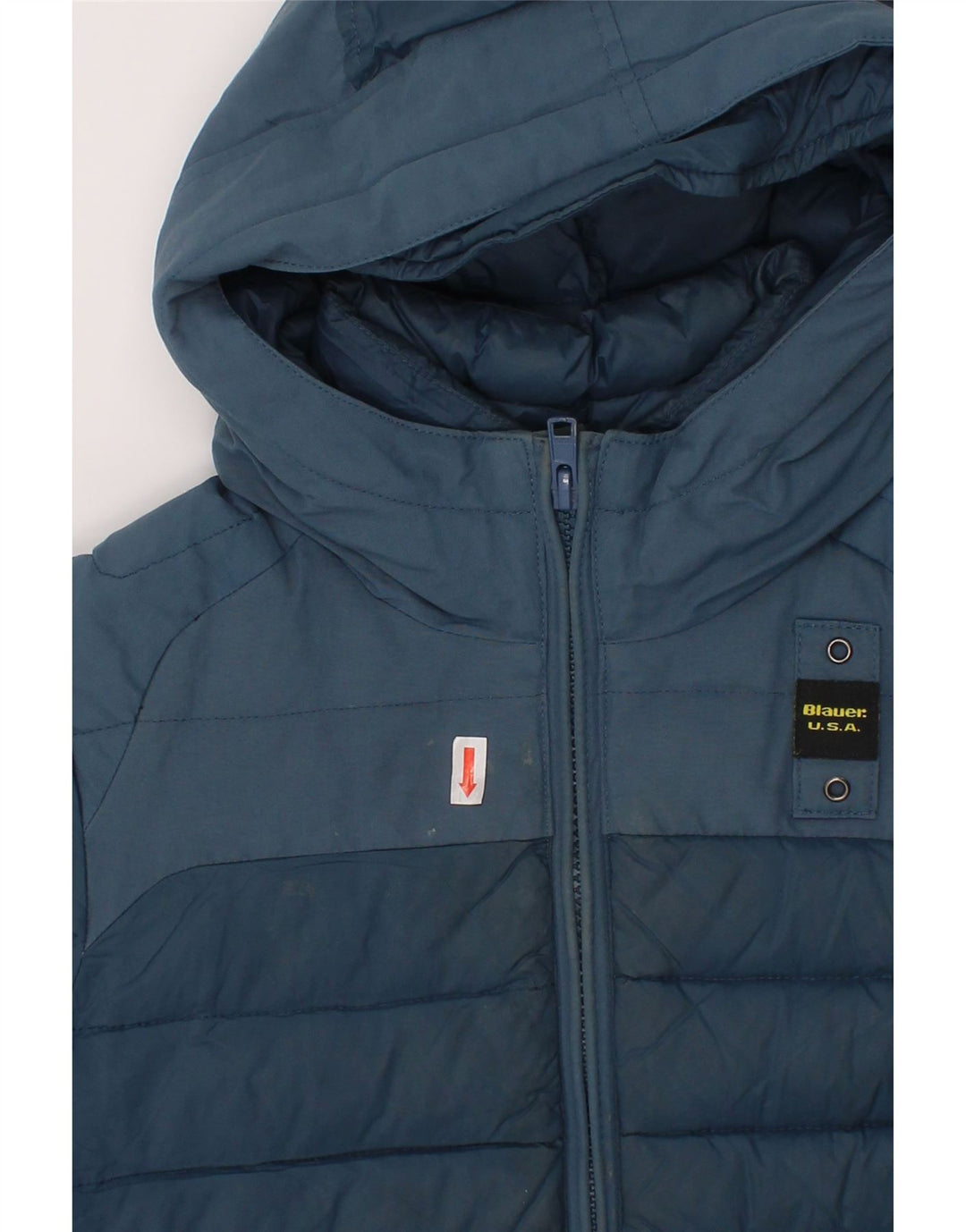 BLAUER Boys Hooded Padded Jacket 5-6 Years Blue Polyamide Vintage Blauer and Second-Hand Blauer from Messina Hembry 