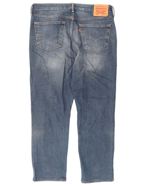 Мужские прямые джинсы Levi's 541 Athletic W34 L32, синий хлопок