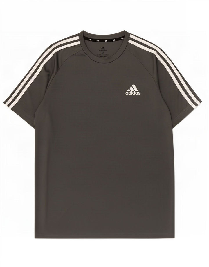Adidas Мужская футболка Aeroready Верх среднего серого цвета из полиэстера