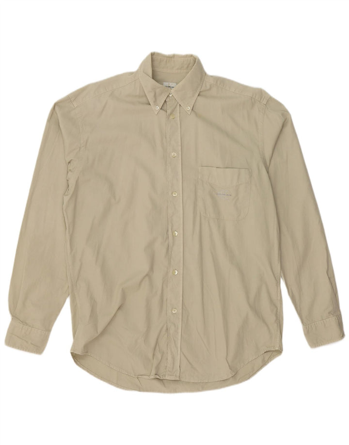 CALVIN KLEIN JEANS Mens Shirt Large Green Cotton