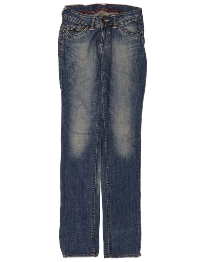 Женские прямые джинсы Tommy Hilfiger W26 L34 синие, хлопок
