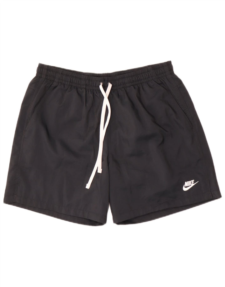 Мужские спортивные шорты Nike, большие черные, полиэстер