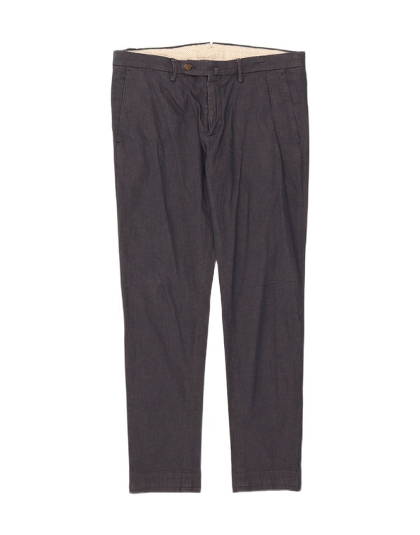 SIVIGLIA Mens Slim Suit Trousers W34 L29 Navy Blue