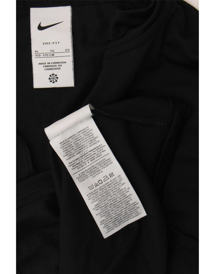 Спортивная куртка Nike Dri Fit для мальчиков 13–14 лет, черный полиэстер, размер XL