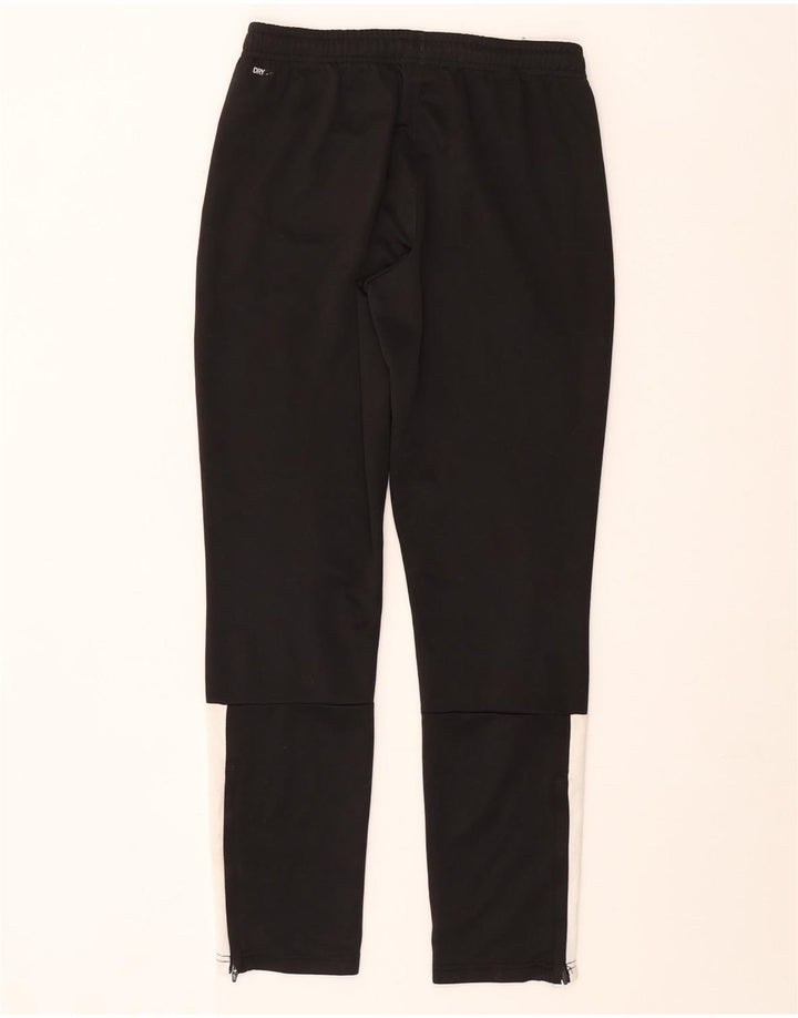 Спортивные брюки Puma для мальчиков 13-14 лет, черные, полиэстер с цветными блоками