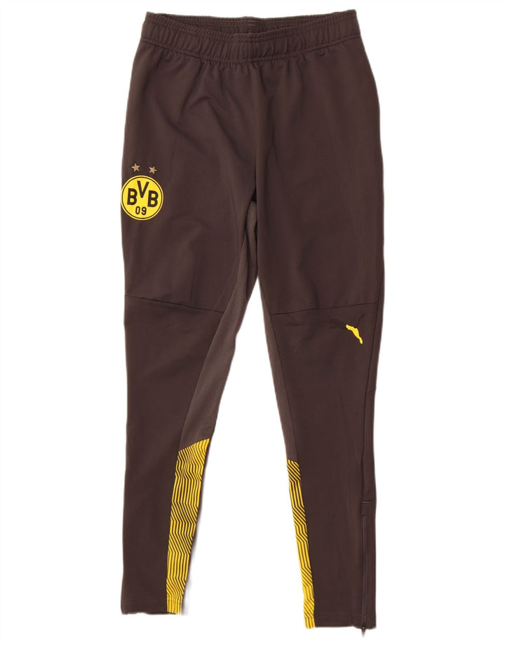 Женские спортивные брюки Puma BVB Dortmund UK 10, маленькие серые с цветными блоками
