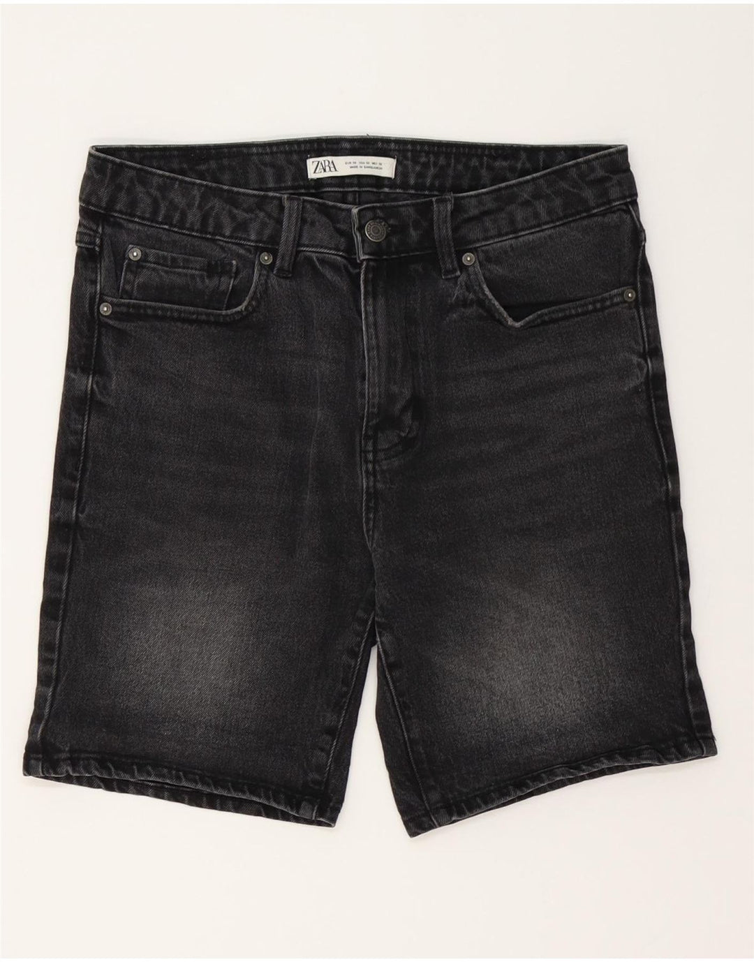 Мужские джинсовые шорты Zara EU 38 Small W30 черные