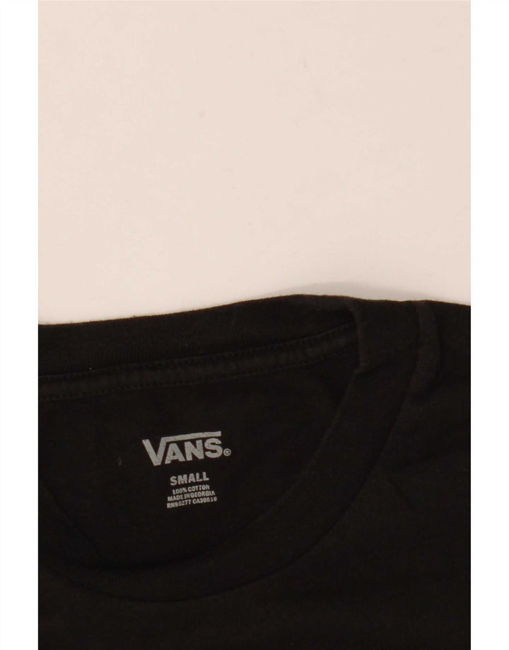 Мужская футболка Vans, маленький черный хлопок