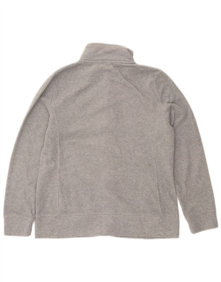 Женская флисовая куртка NAUTICA UK 14, полиэстер среднего серого цвета