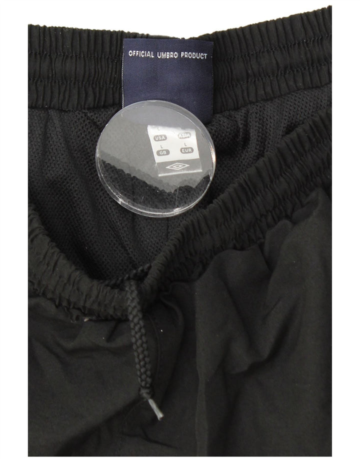 Umbro Мужские спортивные брюки с графическим рисунком, брюки для бега, большой черный полиэстер