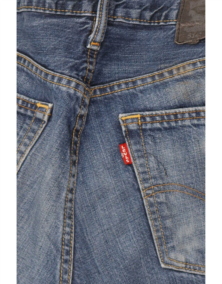 Мужские прямые джинсы Levi's 514 W32 L32 синие, хлопок