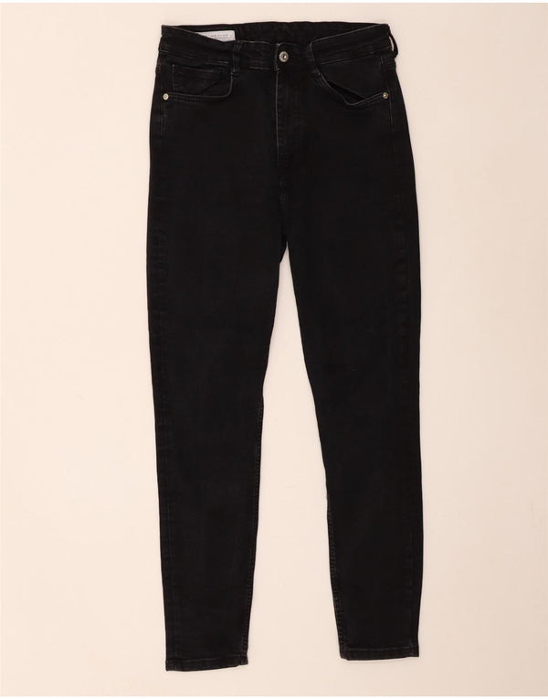Zara Женские джинсы скинни EU 40 Medium W30 L26 Черный хлопок