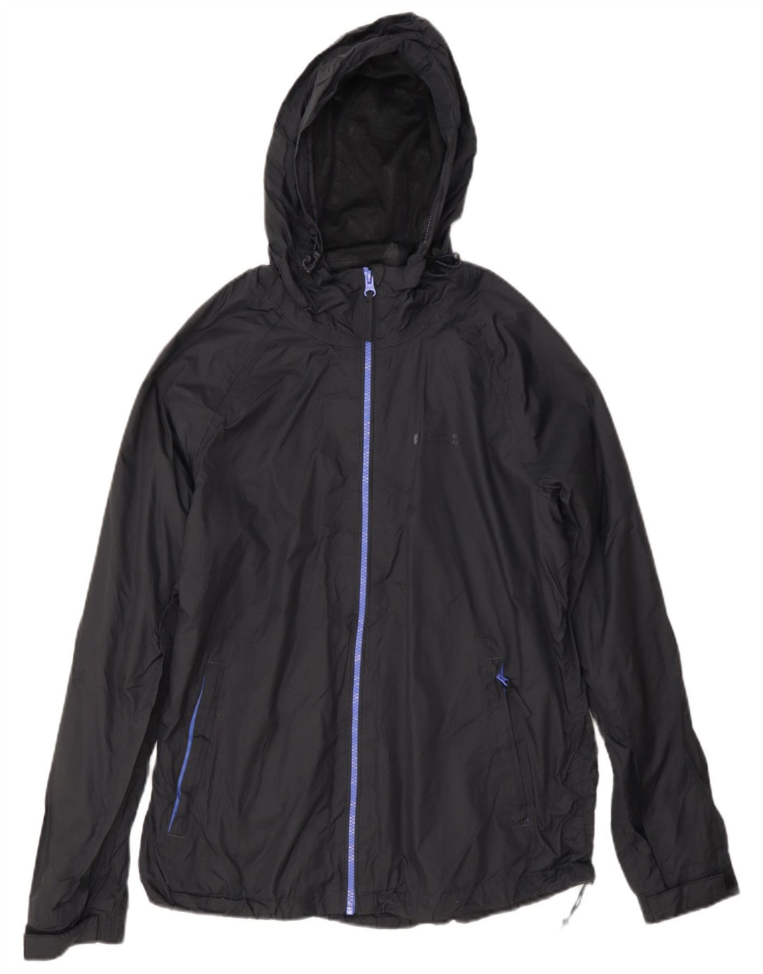 Женская дождевик с капюшоном Mountain Warehouse UK 12, средний черный нейлон