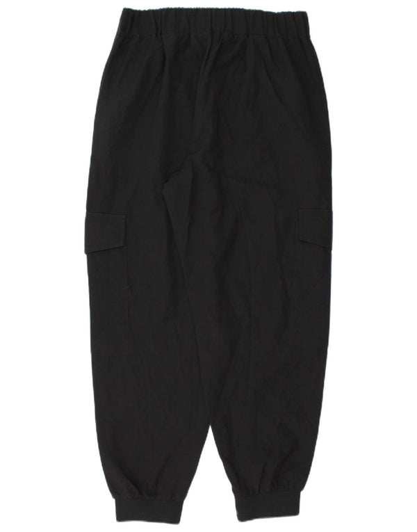 Женские укороченные брюки-карго Zara W26 L25, черный полиэстер