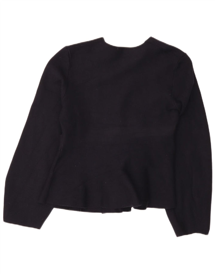 Женский кардиган Zara UK 10, маленький темно-синий полиамид