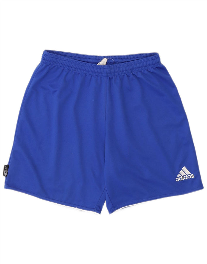 Мужские спортивные шорты Adidas Climalite, маленький синий полиэстер