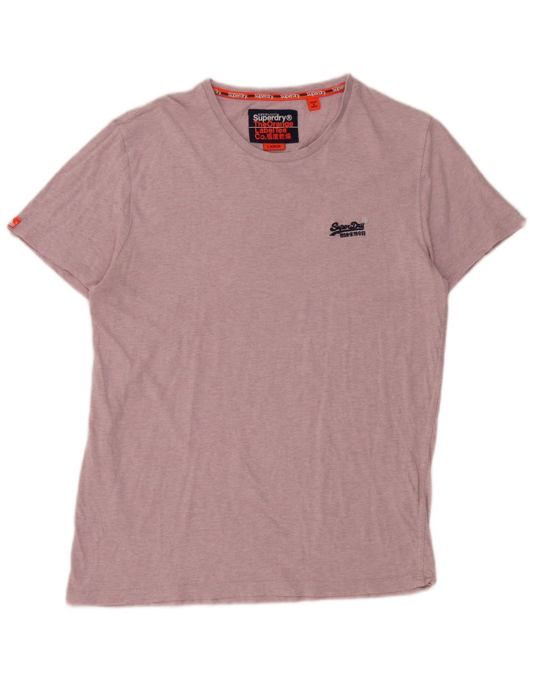 Женская футболка Superdry Top UK 16, большой розовый хлопок