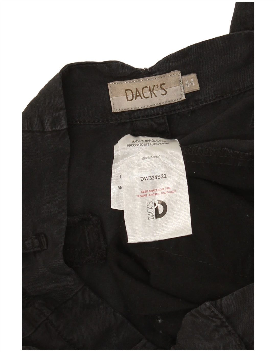 Женские широкие капри Dack's IT 44 Medium W30 L23, черные тенсели