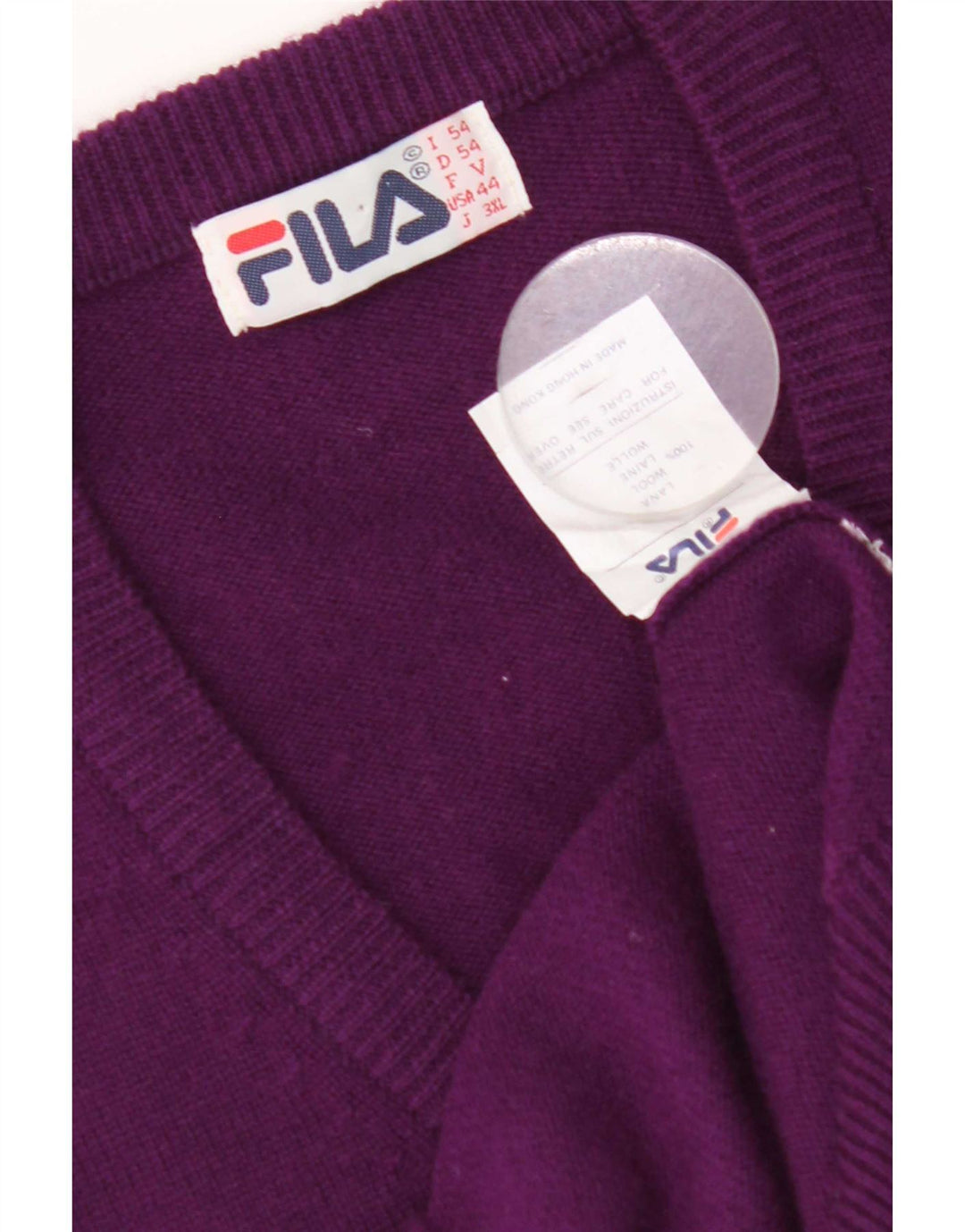 Мужская майка Fila IT 54 XL, фиолетовая шерсть