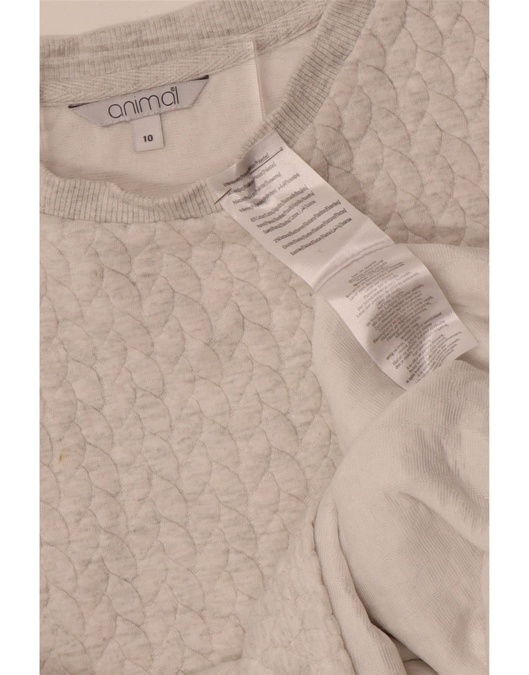 Женский свитер свободного кроя с изображением животных, маленький белый полиэстер, Великобритания, 10 шт.