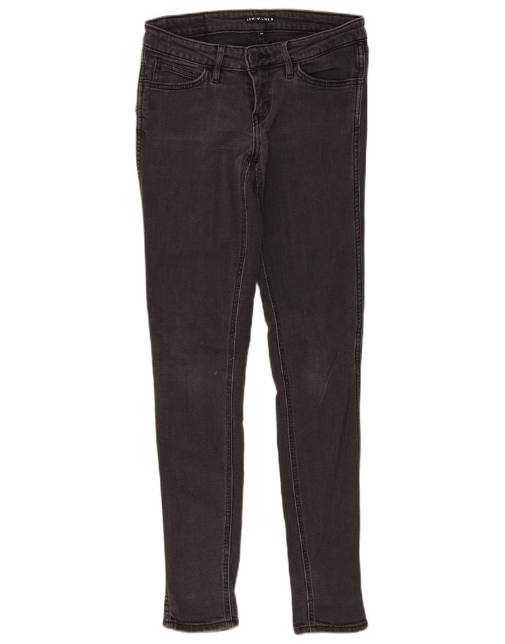 Джинсы скинни Levi's Line 8 W28 L32 Серые
