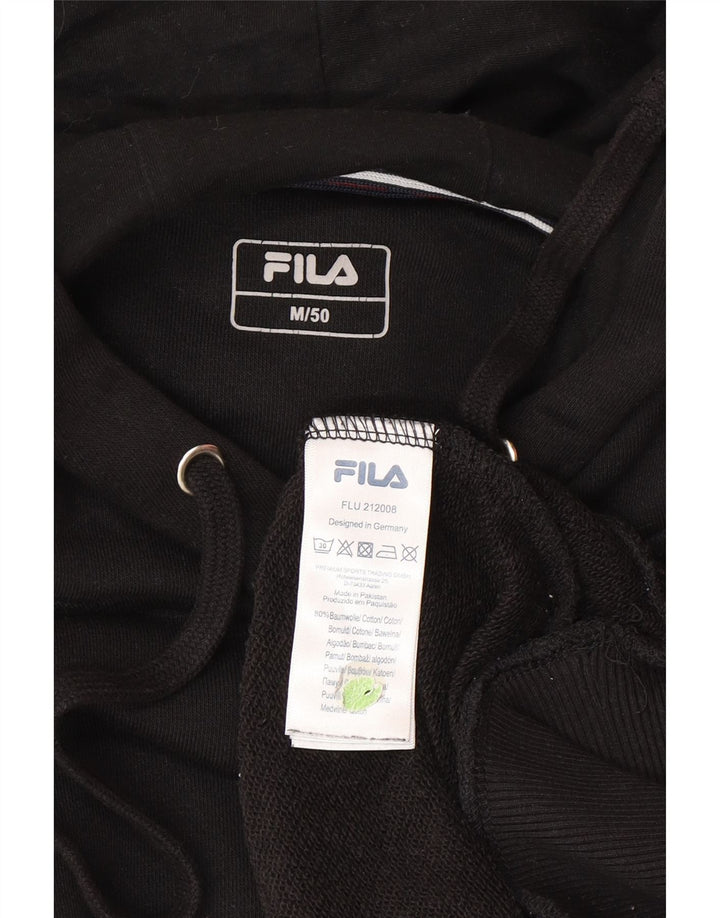 Мужской джемпер с капюшоном Fila IT 50 Средний Черный Хлопок