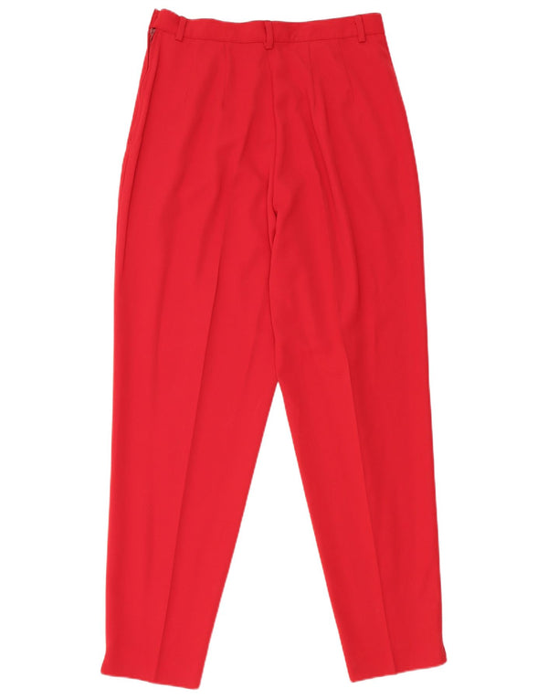 Женские костюмные брюки Benetton IT 44 Medium W26 L28 Красный Полиэстер