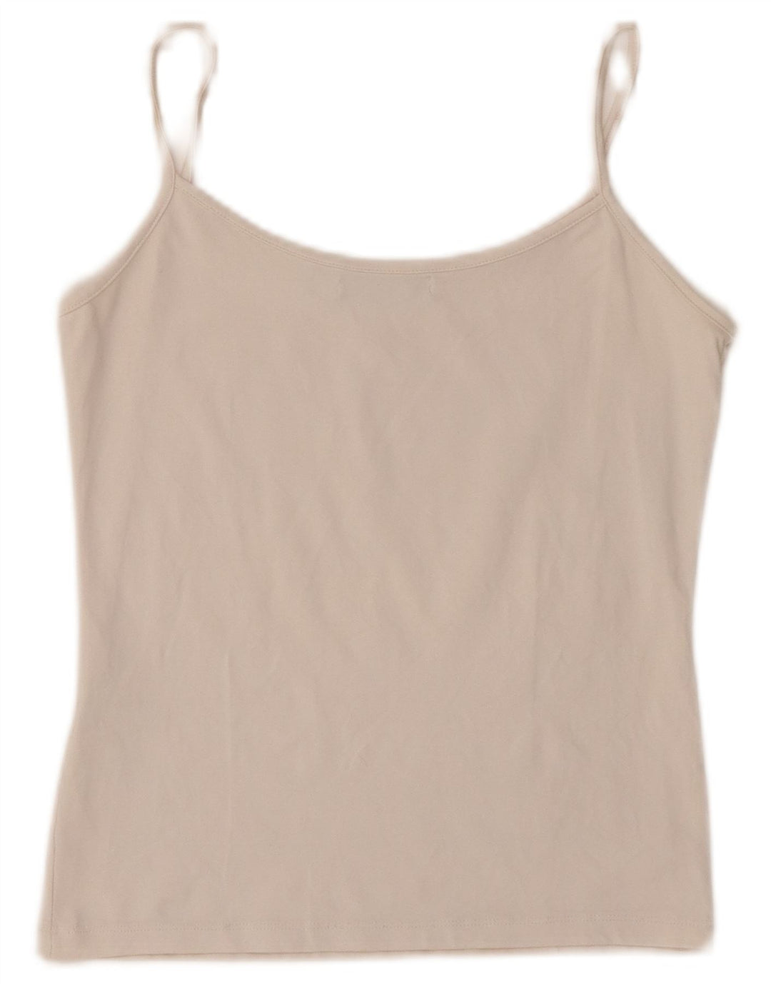Женский топ на бретельках Zara UK 12, средний, бежевый, нейлон