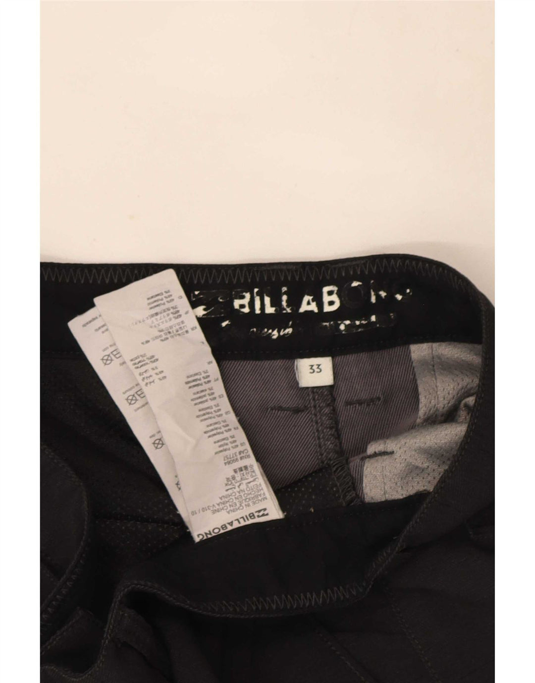 Мужские шорты чинос Billabong W33, большие черные, полиэстер