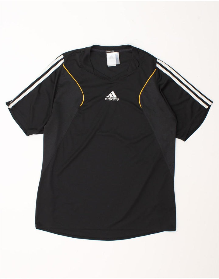 Adidas Мужская футболка Top Большой черный полиэстер