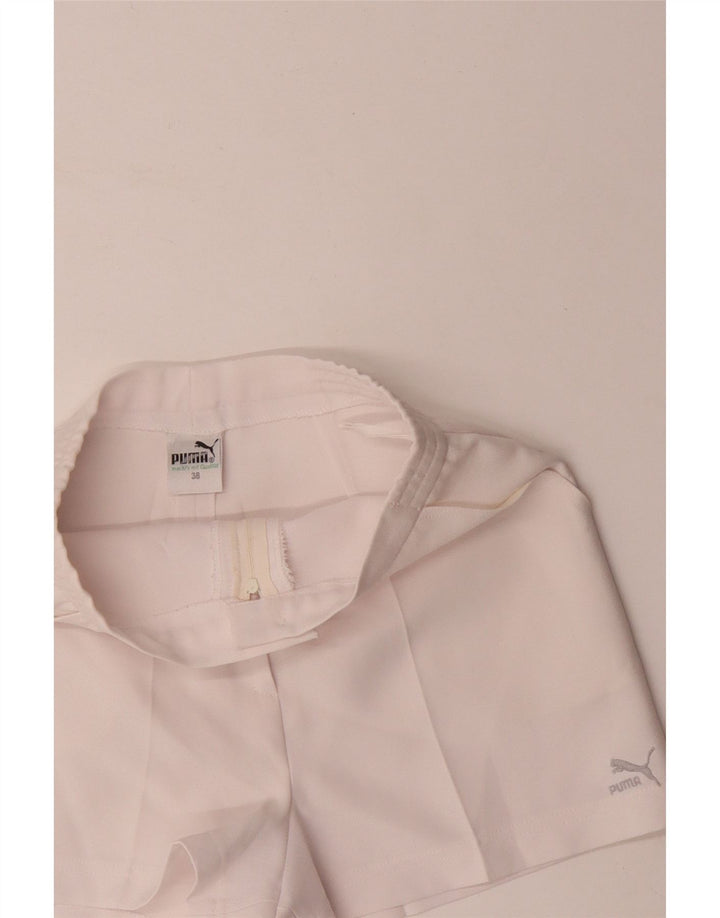 Женские шорты чинос Puma с высокой талией EU 38 Medium W26 Белый полиэстер