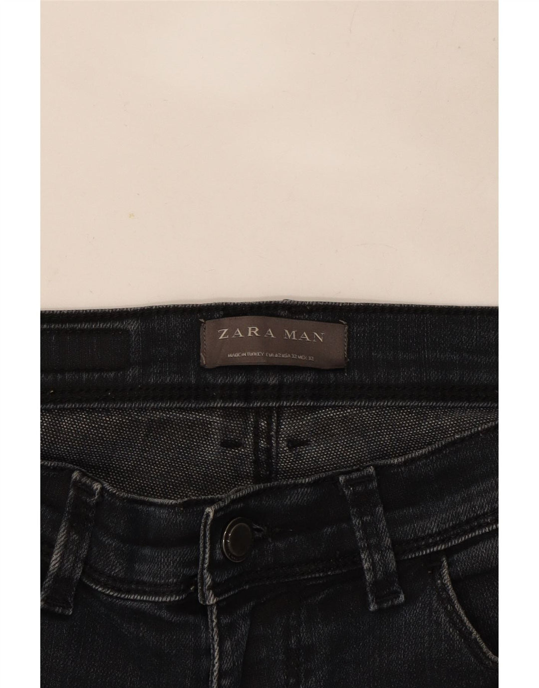 Мужские узкие джинсы Zara EU 42, большие W32 L29, синие