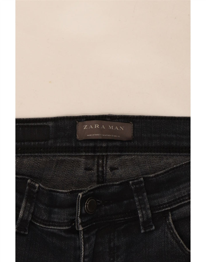 Мужские узкие джинсы Zara EU 42, большие W32 L29, синие