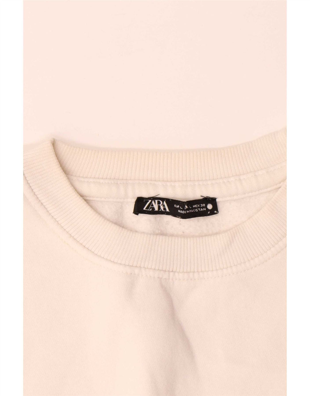 Мужской свитер Zara, большой хлопковый джемпер кремового цвета