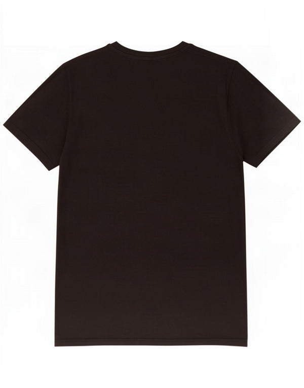 Мужская футболка с рисунком Jack & Jones из хлопка среднего размера, черная
