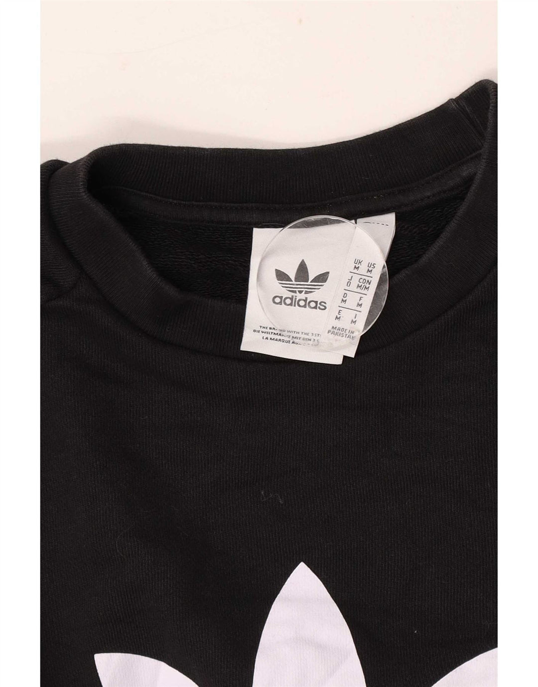 Мужской свитшот Adidas с графическим рисунком, средний черный