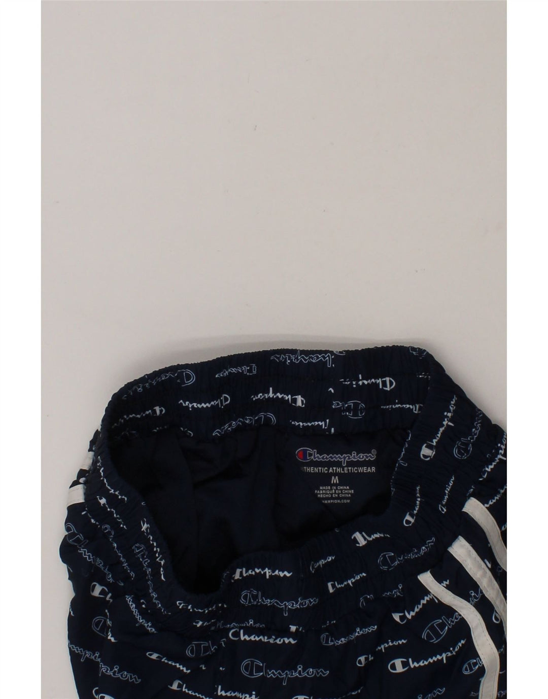 CHAMPION Girls Graphic Sport Shorts 9-10 Years Medium Navy Blue Polyester Vintage Champion and Second-Hand Champion from Messina Hembry 