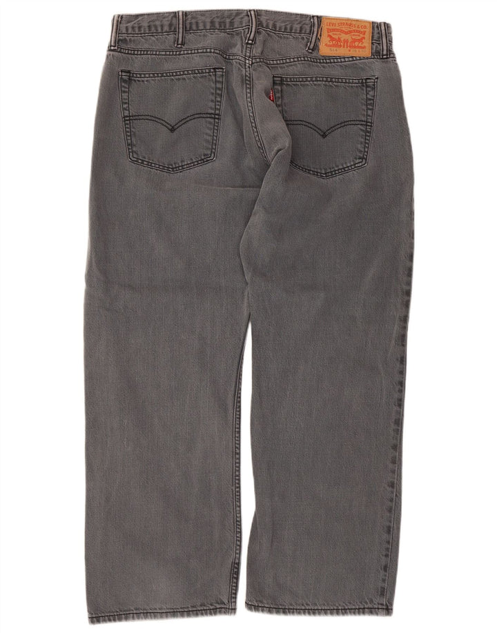 Мужские прямые джинсы Levi's 514 W38 L30 серые, хлопок