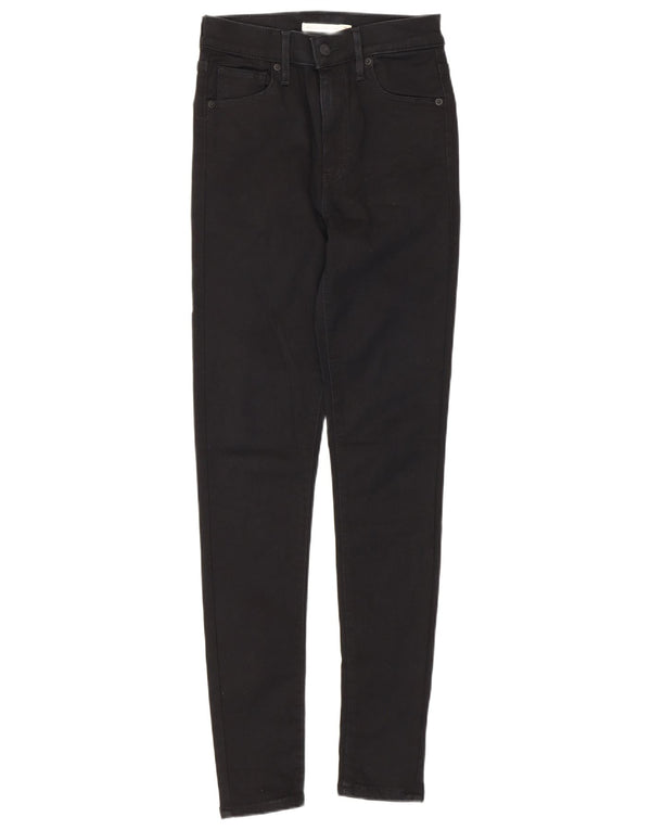 Женские суперскинни Levi's Mile High W26 L30, черный хлопок