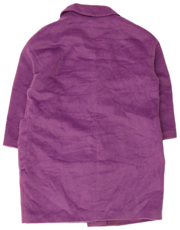 Женское пальто Marks & Spencer UK 22 3XL фиолетовое из полиэстера