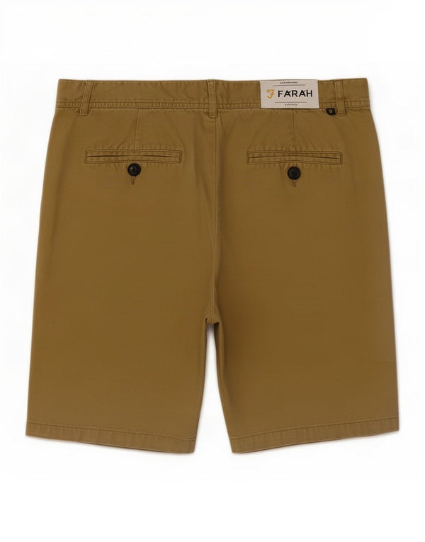 Мужские шорты чинос Farah Medium W32 Хаки Хлопок