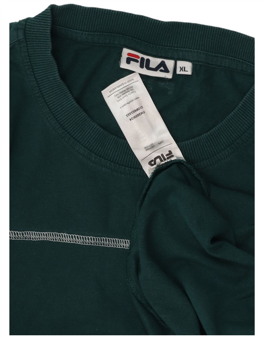 Мужская футболка Fila Top XL, зеленый хлопок