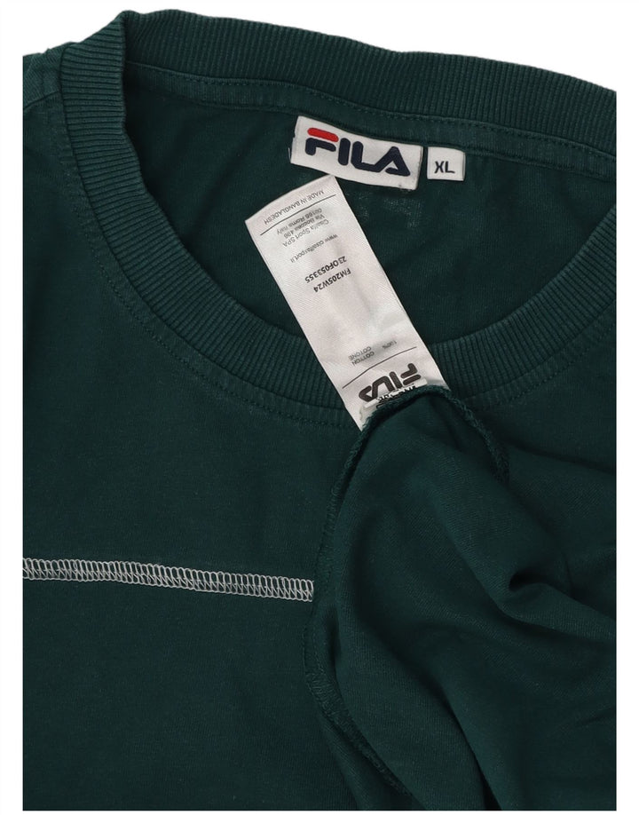 Мужская футболка Fila Top XL, зеленый хлопок