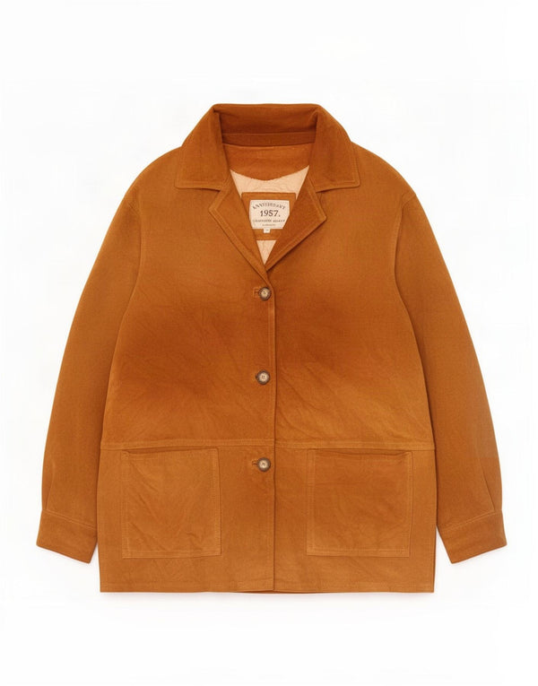 Legendary Jacket 1957 Женский пиджак на 3 пуговицах UK 14 Средний коричневый