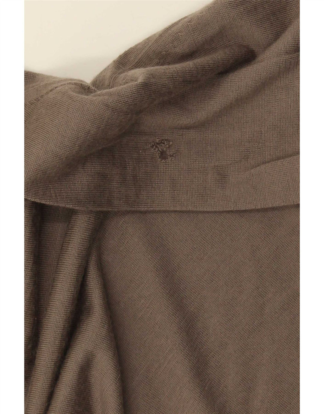 Мужской свитер Massimo Dutti с воротником на молнии 2XL, коричневый, шерсть