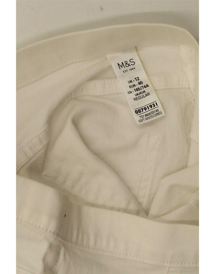 Женские джинсы джеггинсы Marks & Spencer UK 12, средние W28 L27, белый хлопок
